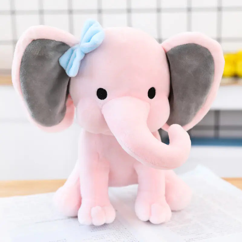 Plush Elephant Toy for Babies - Soft Cuddle Pillow