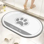 Soft Two-Toned Non-Slip Silicone Bath Rug (1pc)