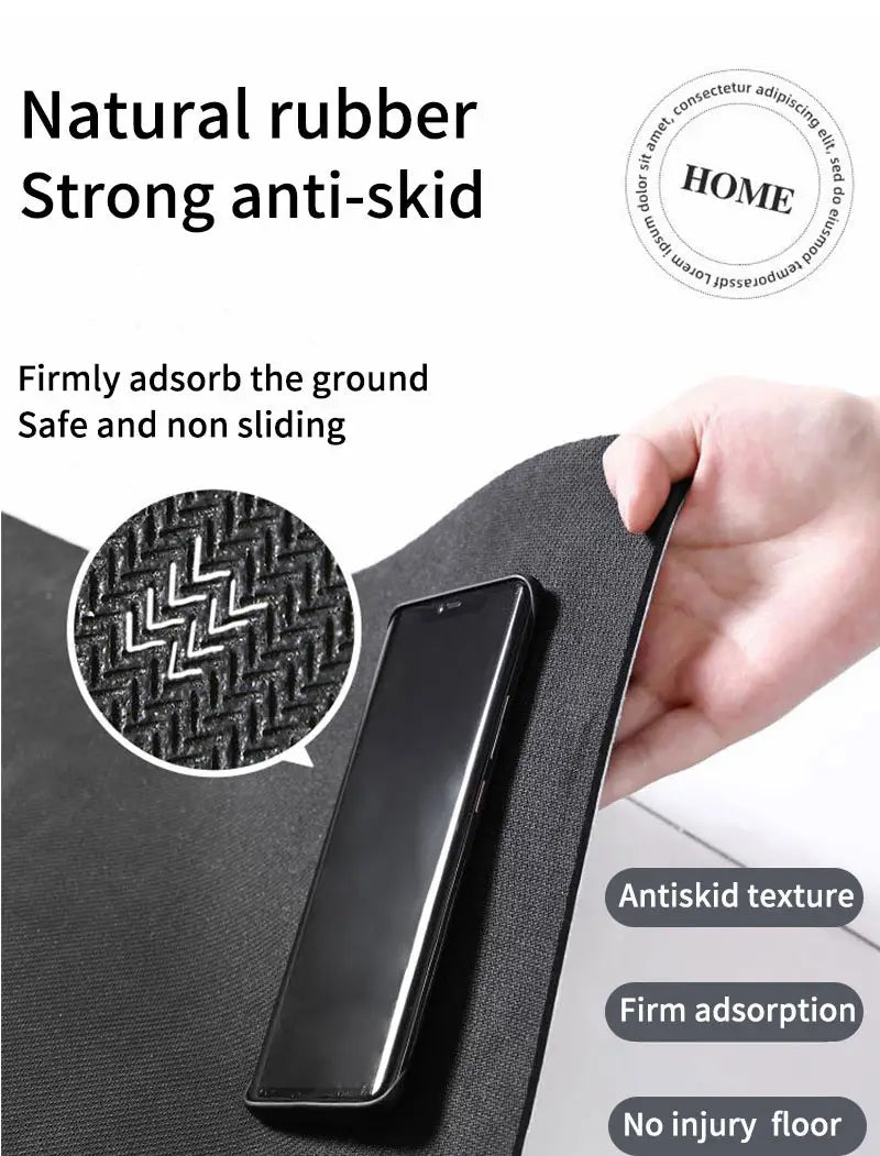 Soft Two-Toned Non-Slip Silicone Bath Rug (1pc)