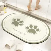 Soft Two-Toned Non-Slip Silicone Bath Rug (1pc)
