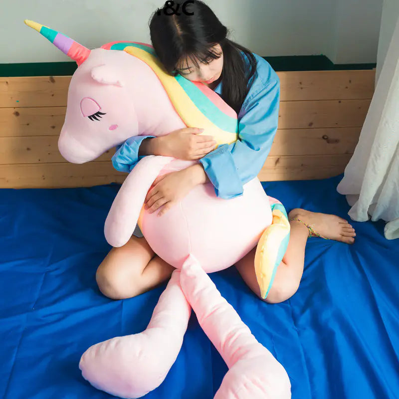 Cute Unicorn Plush Toy Pillow for Girls (Large)