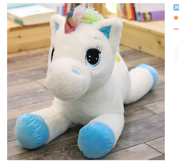 Giant Kawaii Unicorn Plush Toy Pillow for Kids (One)