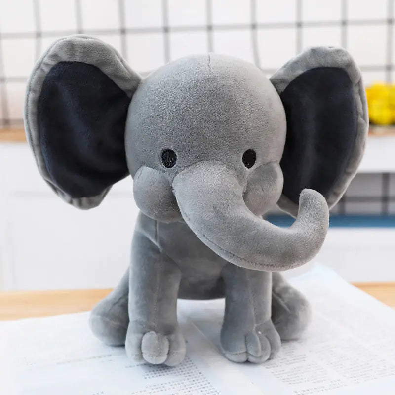 Plush Elephant Toy for Babies - Soft Cuddle Pillow