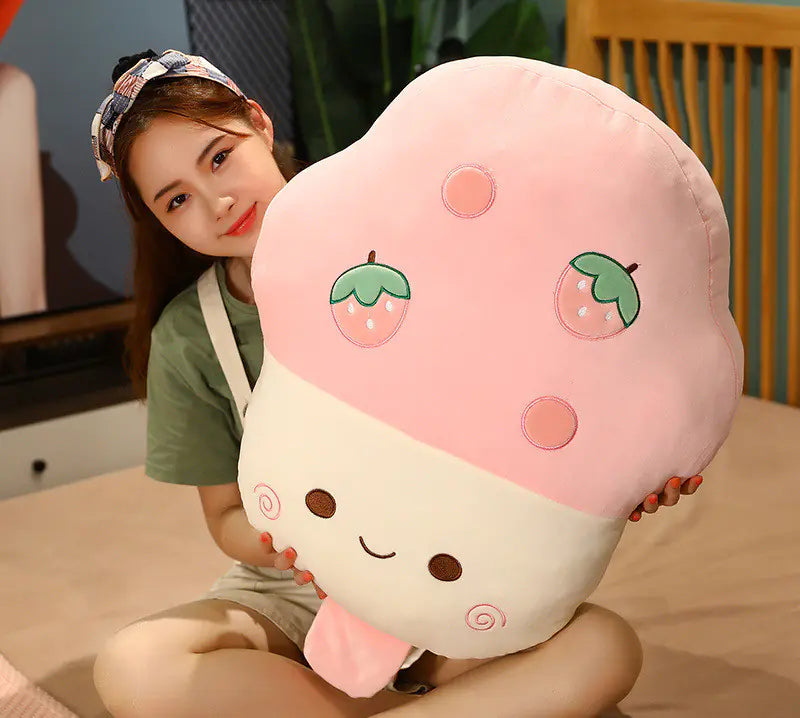 Ice Cream Plush Toy Soft Doll Fruit Pillow Decor