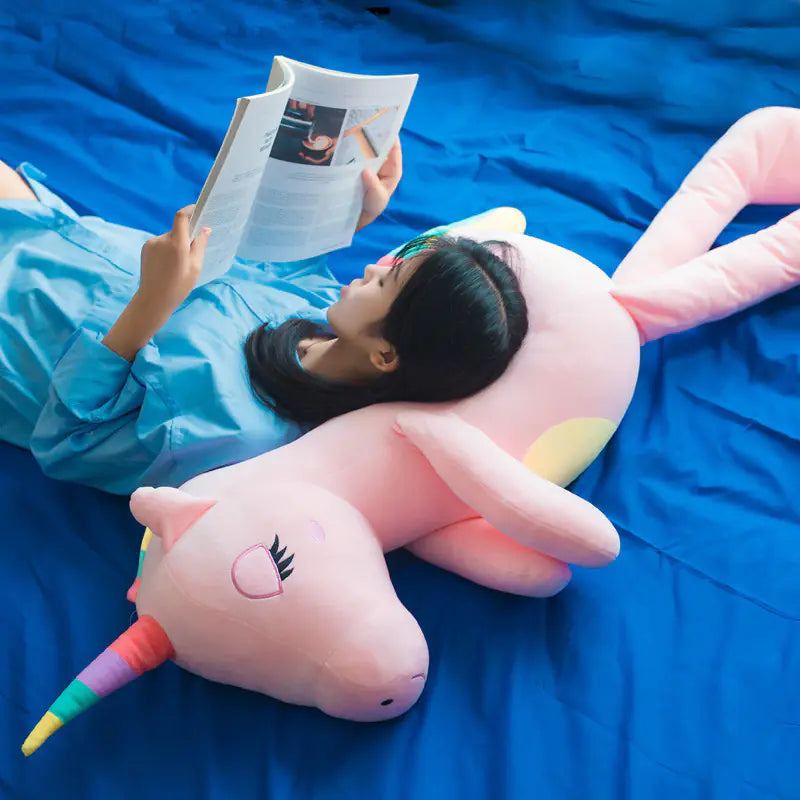 Cute Unicorn Plush Toy Pillow for Girls (Large)