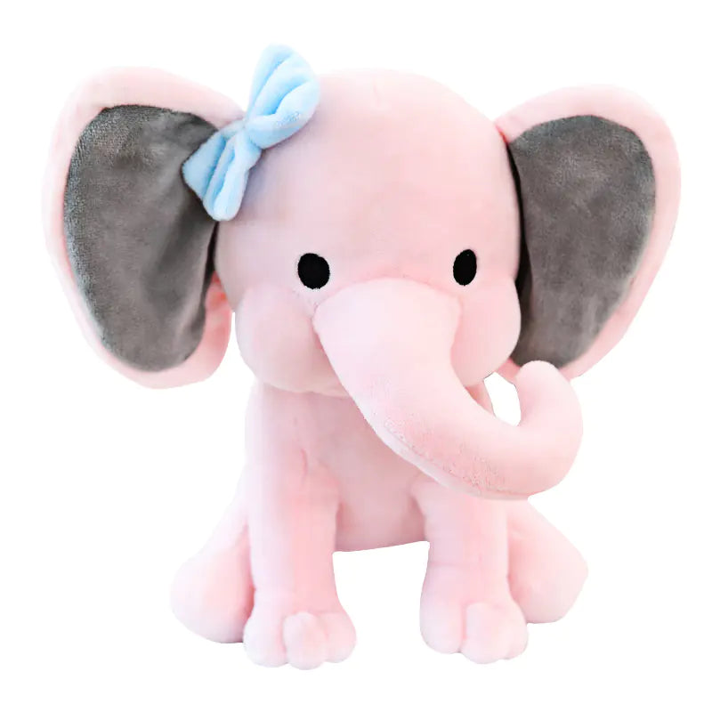 Plush Elephant Toy for Babies - Soft Cuddle Pillow