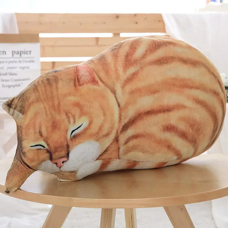 3D Printed Cat Plush Pillow Cushion Toy - Custom Gift