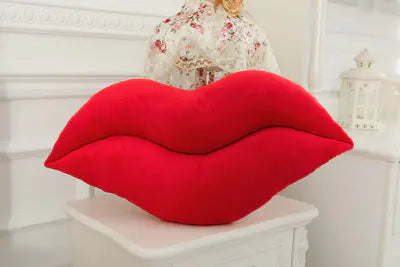 Creative Plush Big Lips Pillow - Large Red Cushion