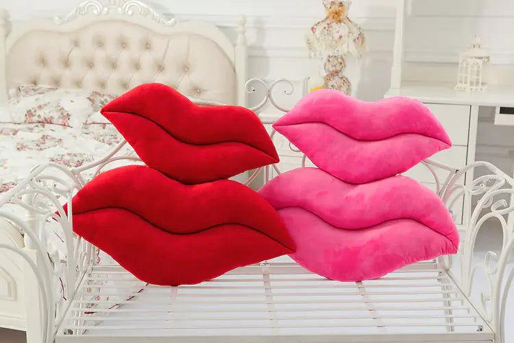 Creative Plush Big Lips Pillow - Large Red Cushion