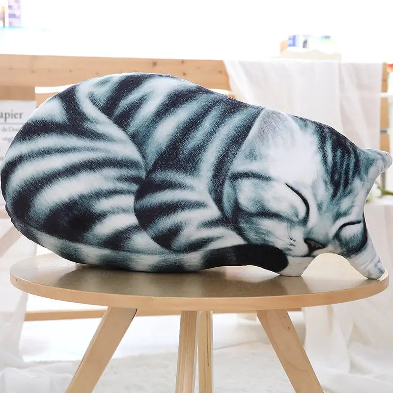 3D Printed Cat Plush Pillow Cushion Toy - Custom Gift