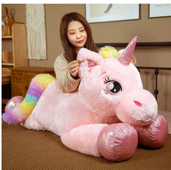 Giant Kawaii Unicorn Plush Toy Pillow for Kids (One)