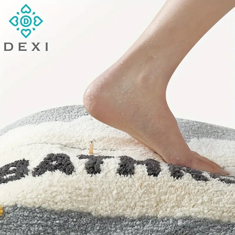 Absorbent Non-Slip Toilet Floor Mat for Bathroom