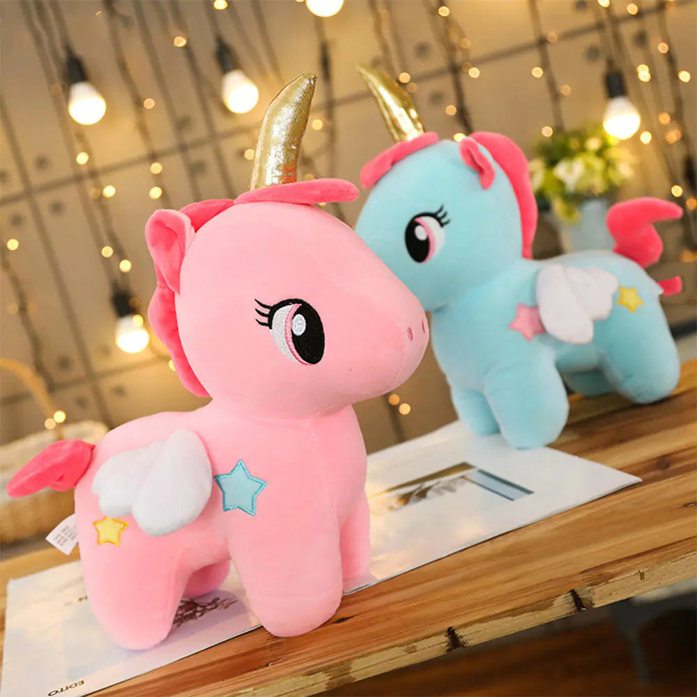Unicorn Plush Toy for Girls - Soft Cuddle Pillow